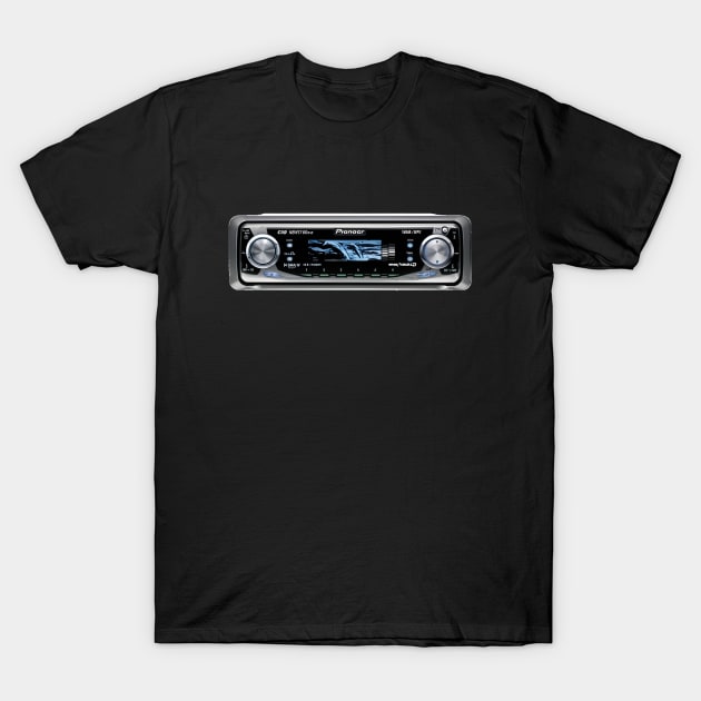 Retro Stereo Pioneer T-Shirt by 80s Pop Night